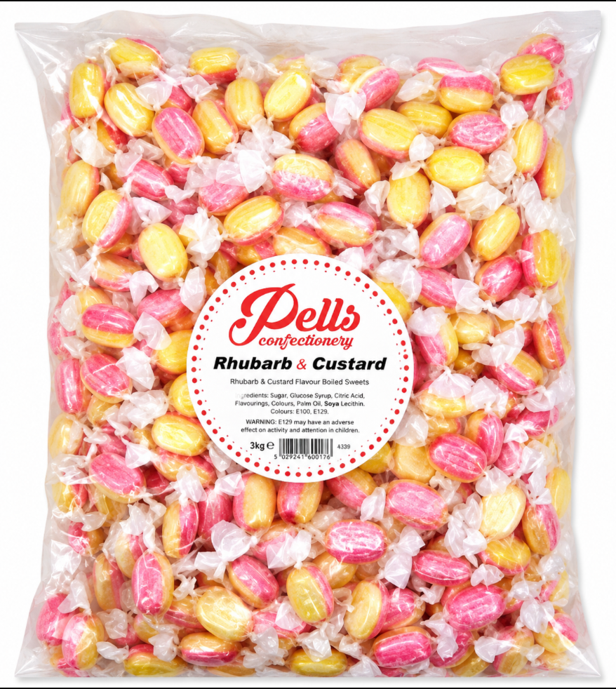 Rhubarb & Custard Boiled Sweets